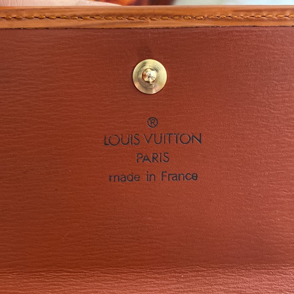 🌸Authentic Louis Vuitton Epi Leather Wallet Small Brown Unisex Bifold Wallet - Picture 5 of 9